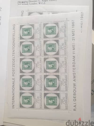 Nederland,the netherlands,1967 stamps,in excellent condition with book