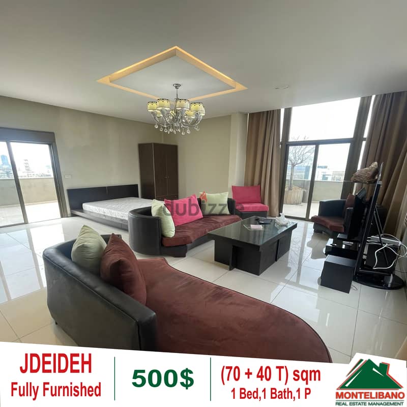 Rooftop for rent in Jdeideh!! 0