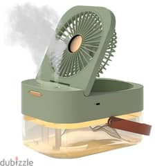 Dual Spray Humidifying Fan with Ambient Light 0