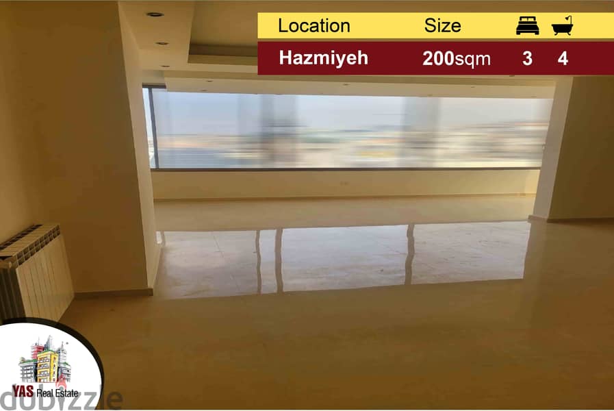 Hazmiyeh/Mar Roukoz 200m2 |Ultra Prime Location | City View | PA | 0