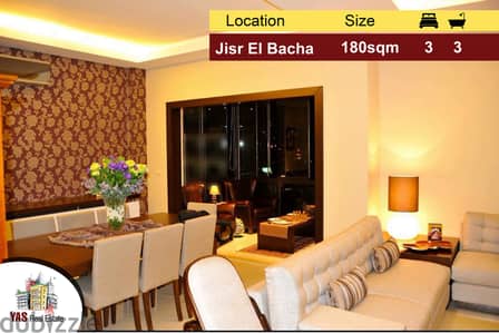 Jisr El Bacha 180m2 | Well Maintained | Decorated | Open View | PA |