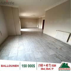 150,000$ Cash Payment!! Apartment For Sale In Ballouneh!! 0