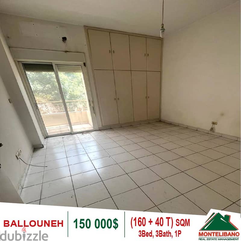 150,000$ Cash Payment!! Apartment For Sale In Ballouneh!! 2