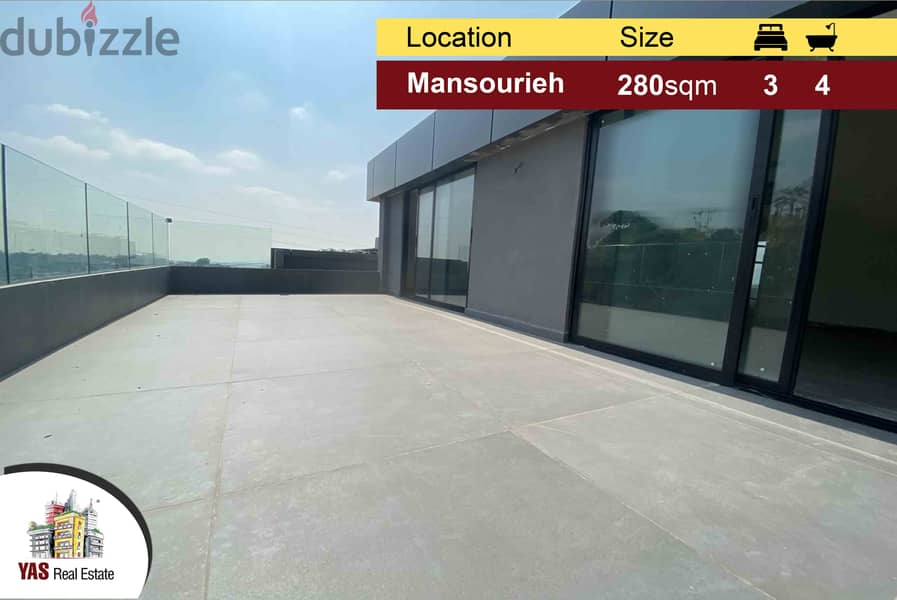 Mansouriyeh 280m2 | Ultra Prime Location | High-End | View | CHJ | 0