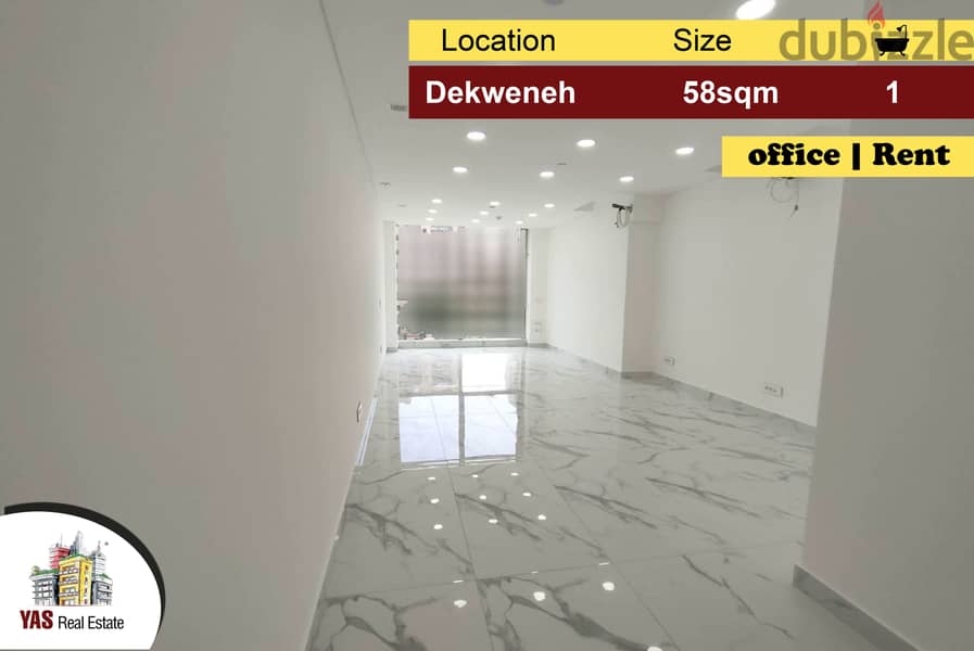 Dekweneh 58m2 | Office | Active Tower | Luxury | AA | 0