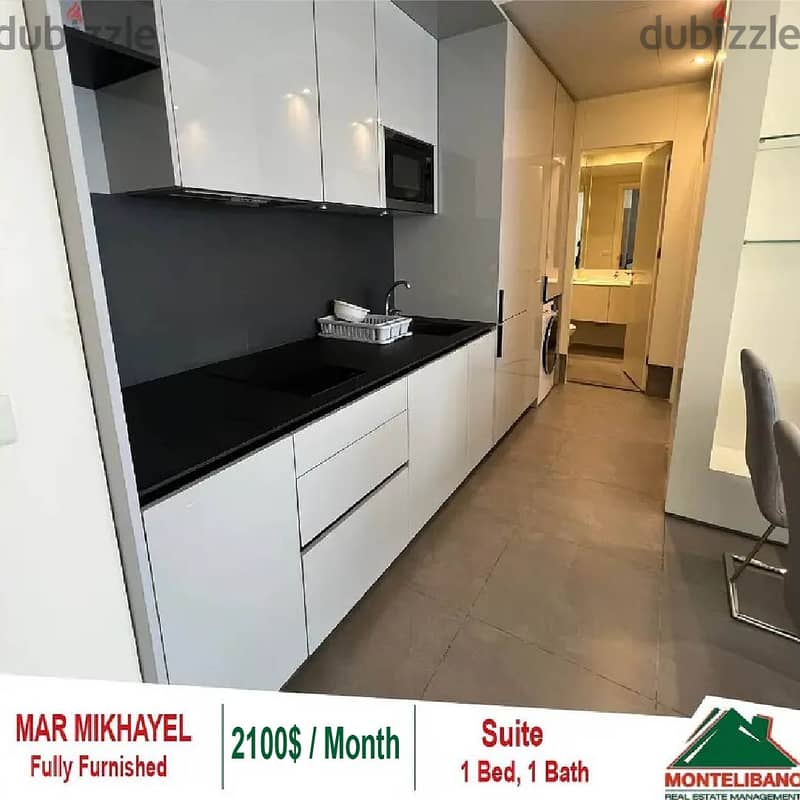 2100$/ Month Fully Furnished Suite for rent located in Mar Mikhayel 2