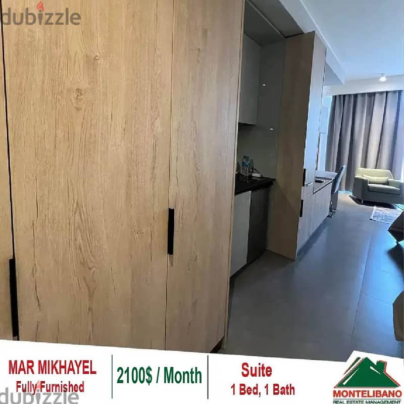 2100$/ Month Fully Furnished Suite for rent located in Mar Mikhayel 3