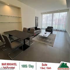 100$/Day Fully Furnished Suite for rent located in Mar Mikhayel