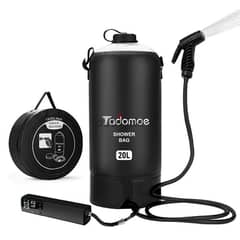 Portable Shower by Tadomoe, 5 Gallons/20L Camping Shower