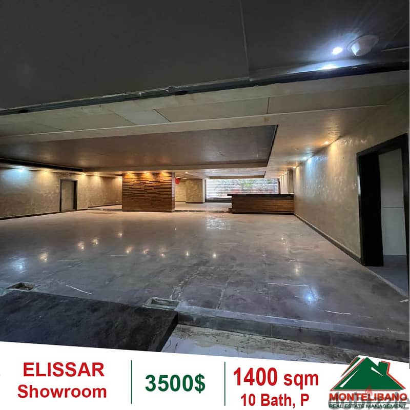 3500$!! Showroom for rent located in Elissar 3