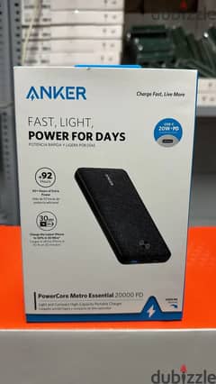 Anker powercore metro Essential 20000pd power bank Original & new pric 0