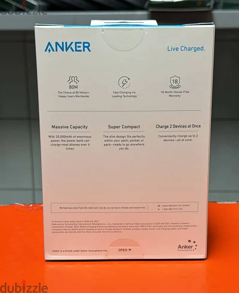Anker 325 power bank 20000mah (powercore 20k II) exclusive & original 0