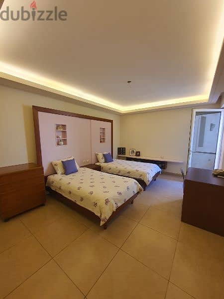 150m²+ 400m² Garden | Luxurious apartment for rent in baabdat 7