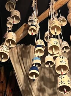hanging ceramic bells 0