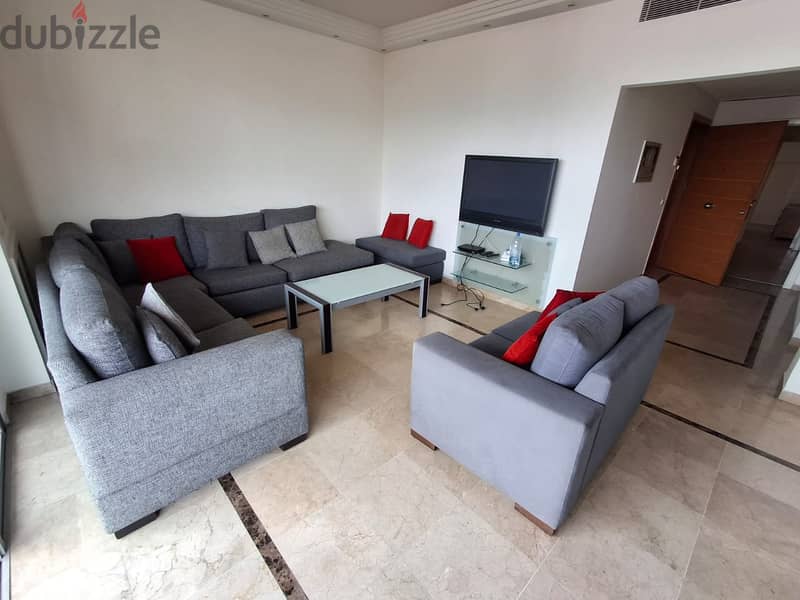 L15506-Furnished Apartment with Open View for Rent In Achrafieh 1