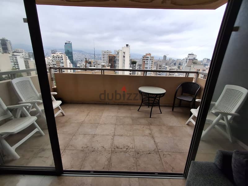L15506-Furnished Apartment with Open View for Rent In Achrafieh 4