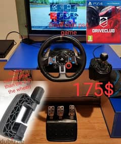 Logitech g29+shifter+free game+extra clamp 175$ Final price.