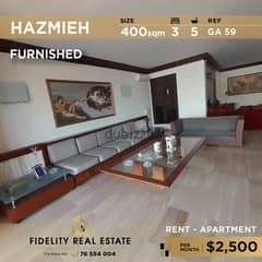 Apartment for rent in Hazmieh- Mar Takla GA59 شقة للإيجار في الحازمية 0