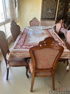 dining table with chairs. طولة سفرة مع الكراسي 0