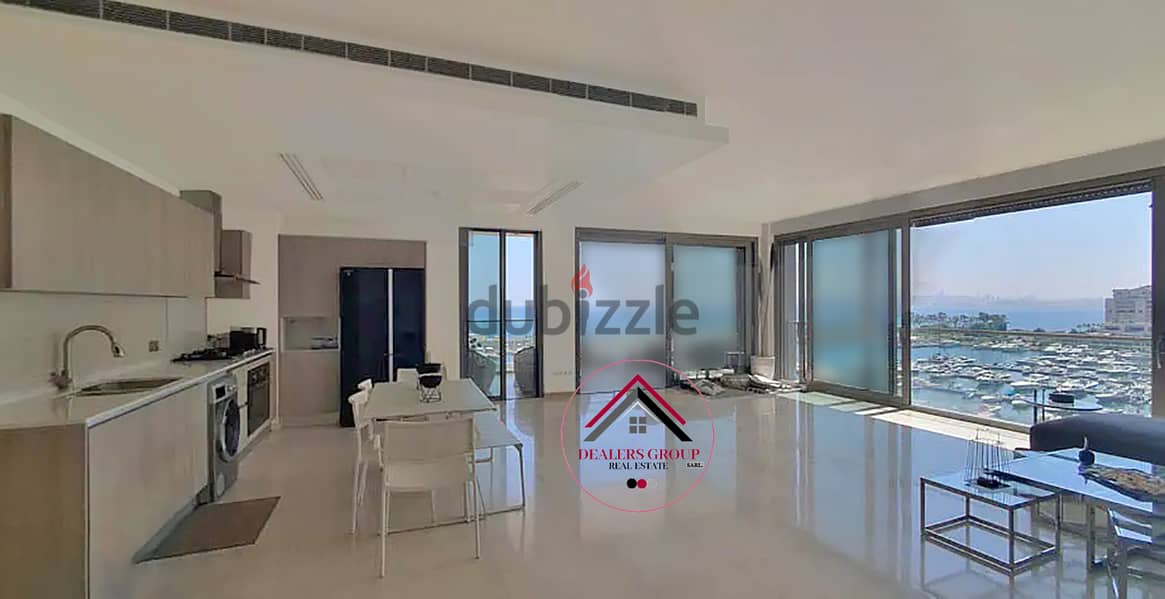 Waterfront City -Dbayeh! Panoramic Full Marina View Apartment for sale 0