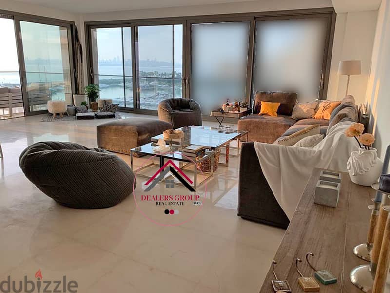 Waterfront City -Dbayeh! Panoramic Full Marina View Apartment for sale 2
