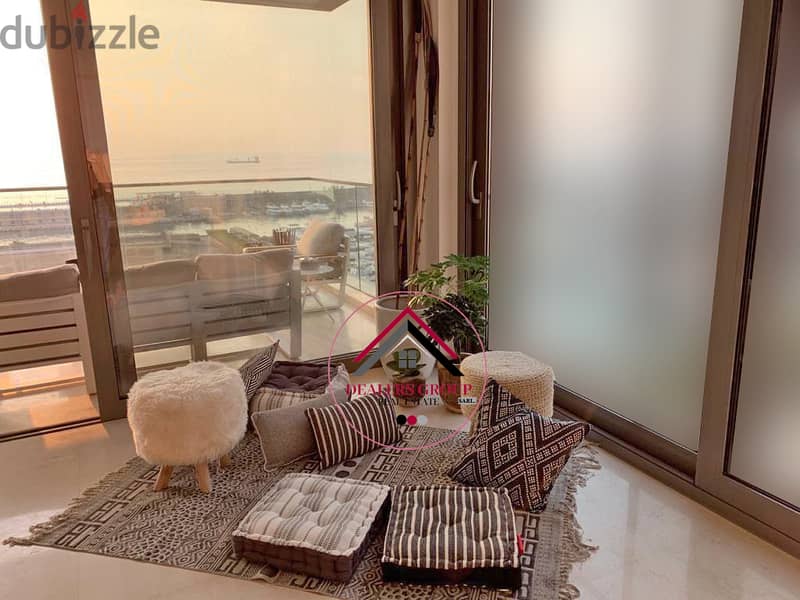 Waterfront City -Dbayeh! Panoramic Full Marina View Apartment for sale 5