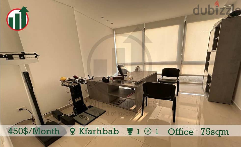 Enjoy a sea view and a Fully furnished Office for rent in kfarhbab!! 1