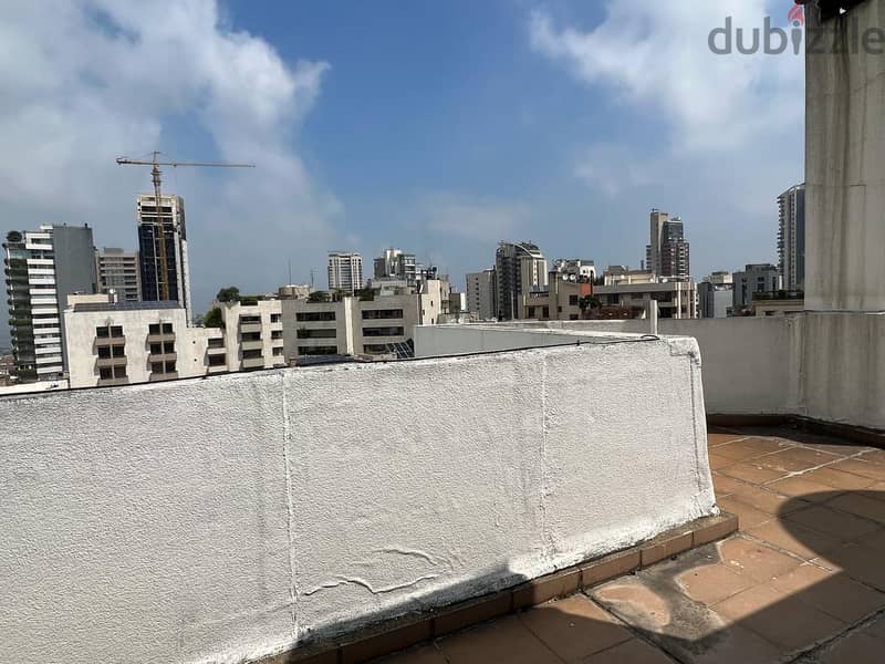 L15062 -Furnished Studio with Terrace for Rent in Achrafieh,Carré D'or 1