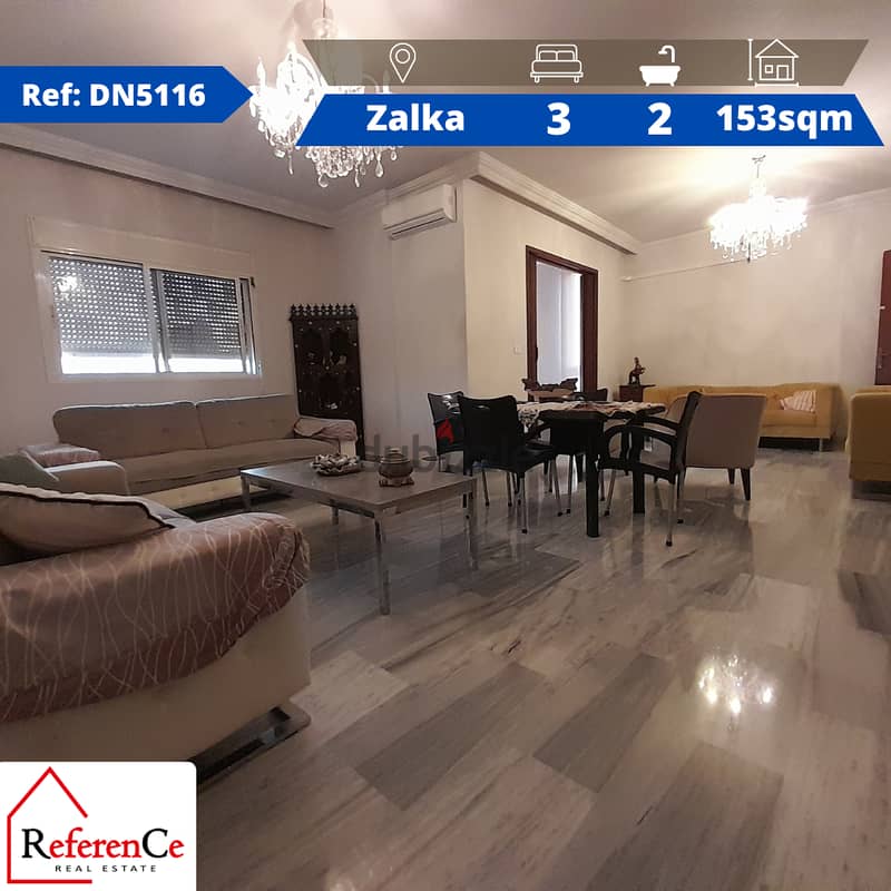 Furnished apartment for rent in Zalka شقة مفروشة للإيجار في الزلقا 0