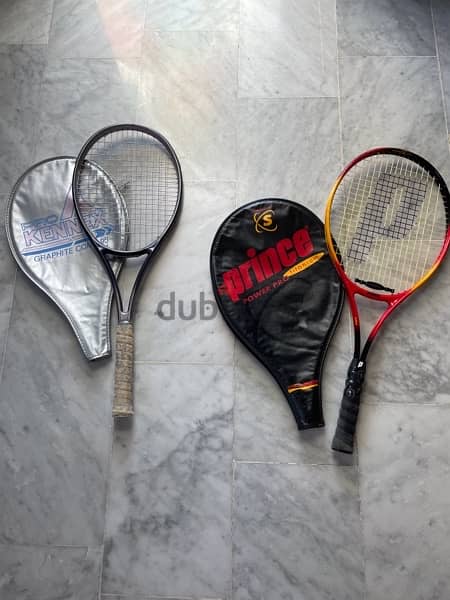 new tennis rackets 100$ each 0