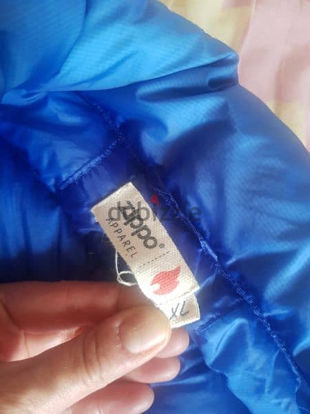 jacket Zippo (doudoune) blue size XL 1