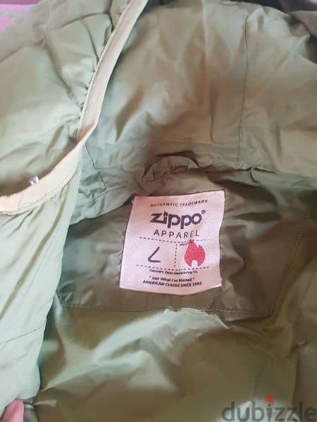 hunting Zippo jacket size L and boots size 42 1
