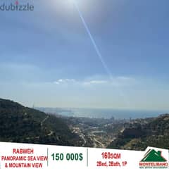 150,000$ Cash Payment!! Apartment For Sale In Rabweh!! 0