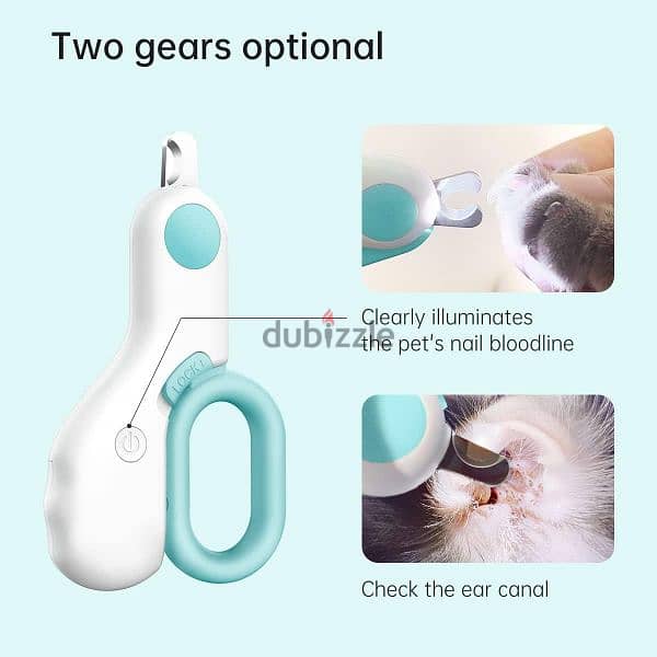 Petgravity Cat Dog Nail Clippers with LED Light 1