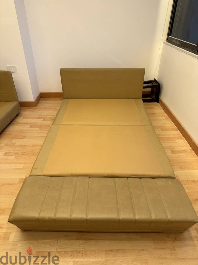 Bronze Twin Set Single and Double Sofa / Sofa Bed 7