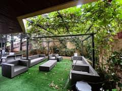 Apartment with garden for rent in Broummana شقة مع حديقة للإيجار