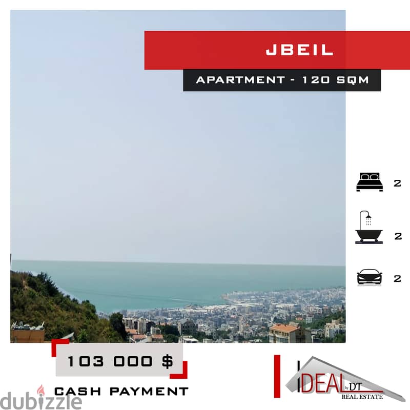 Furnished apartment for sale in jbeil 120 SQM REF#JH17202 0