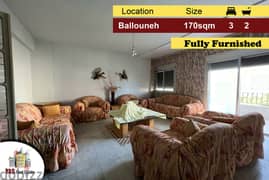 Ballouneh 170m2 | Well Maintained | Fully Furnished | Mountain View |
