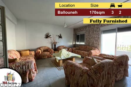 Ballouneh 170m2 | Well Maintained | Fully Furnished | Mountain View |