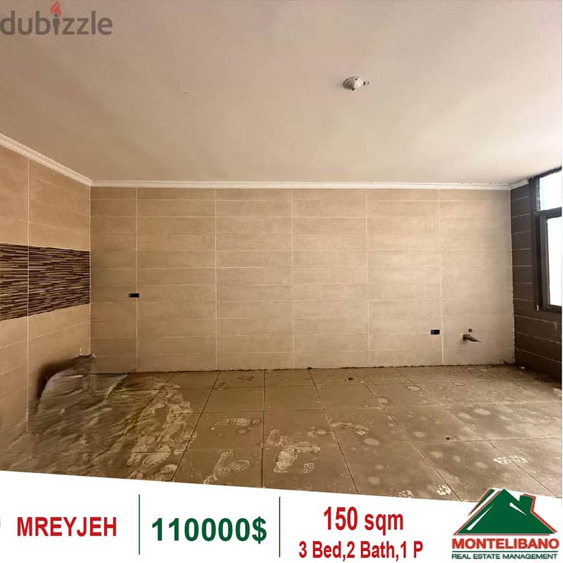 110000$!! Apartment for sale located in Mreijeh 2