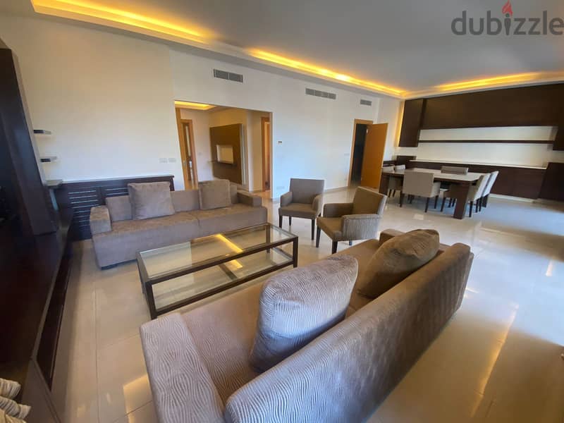FURNISHED IN HAMRA + GYM , GARDEN , TERRACE (300SQ) 4 BEDS , (HAMR-24 0