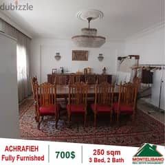 700$!! Fully Furnished Apartment for rent in Achrafieh 0
