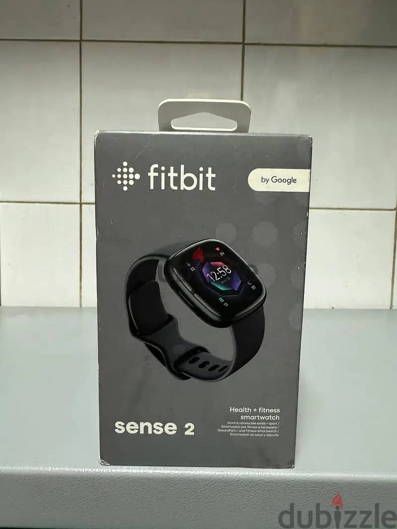 Fitbit sense 2 Graphite Aluminum case & shadow grey band 0