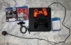 Very Clean Used PS4 Slim with 2 Controllers +2Games 0