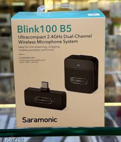 Saramonic Blink 100 B5 Ultra compact 2.4ghz Dual-channel wireless mic 0
