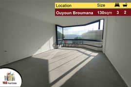 Ouyoun Broumana 130m2 | 60m2 Terrace | Well Maintained | View | AA | 0