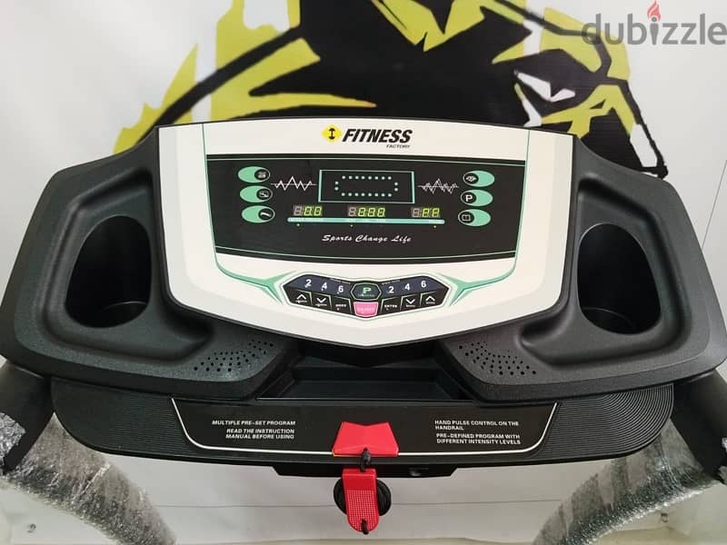 treadmill fitness factory , 2hp motor power 3