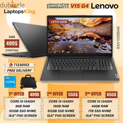 LENOVO V15 G4 IRU 83A10099AK CORE i5-13420H 15.6" FHD LAPTOPS