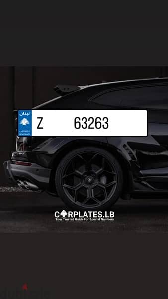 63263 / Z number plates 0