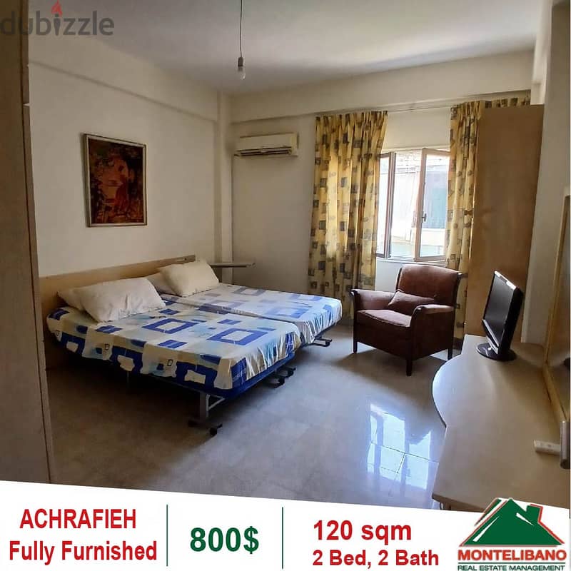 800$!! Fully Furnished Apartment for rent in Achrafieh 4